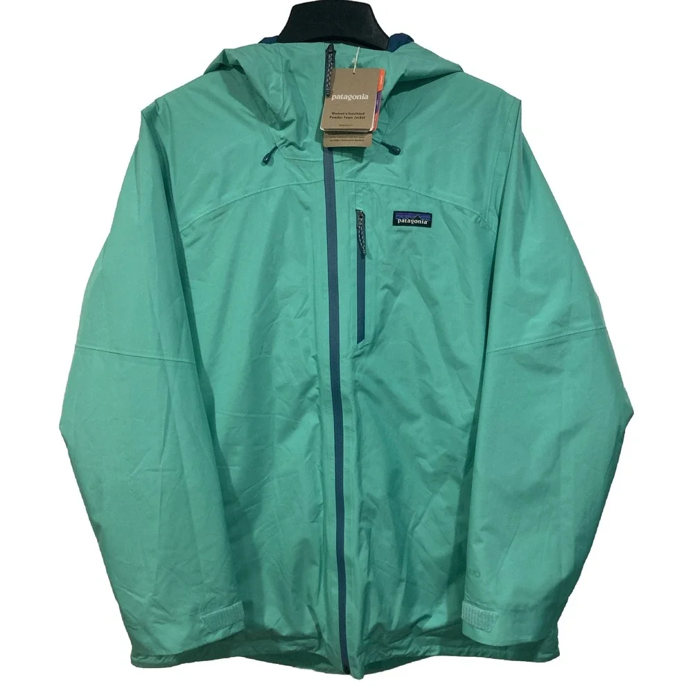 Patagonia Insulated‎ Powder Town Jacket Fresh Teal Women's XS Ski Snowboard NWT